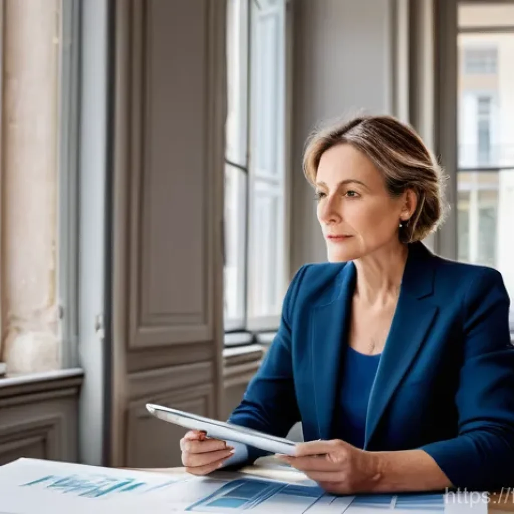 감정평가사로 성공하기 위한 팁 - **Prompt:** A discerning French real estate expert, a woman in her late 40s with a smart business ca...