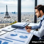 감정평가사의 실무에서 필요한 인증 - A professional French real estate expert in a modern office setting, surrounded by legal books, fina...