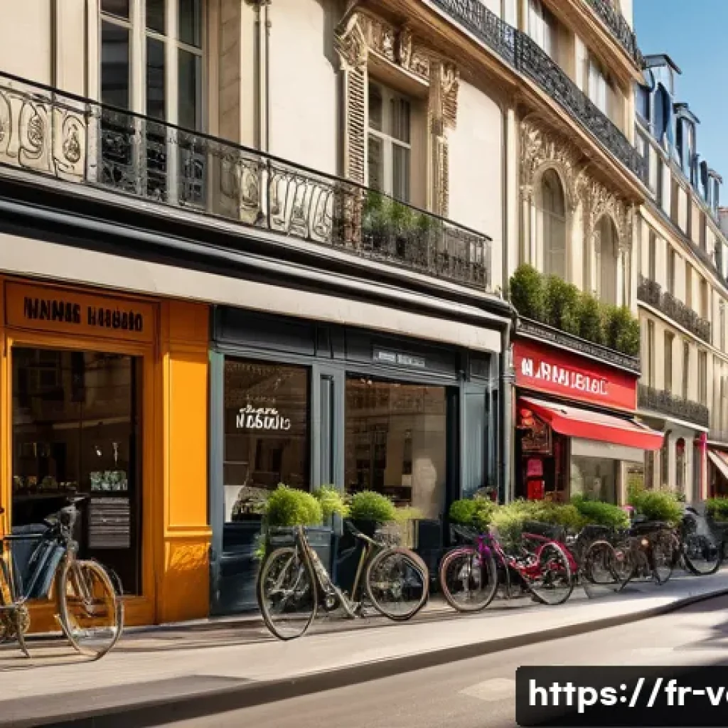감정평가사의 부동산 투자 전략 - A modern Parisian neighborhood undergoing urban renewal: vibrant streets with new cafes, renovated H...